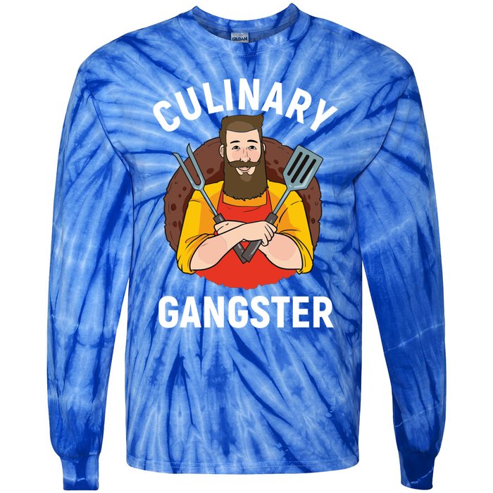 Culinary Gangster Chef Cook Gourmet Cool Gift Tie-Dye Long Sleeve Shirt