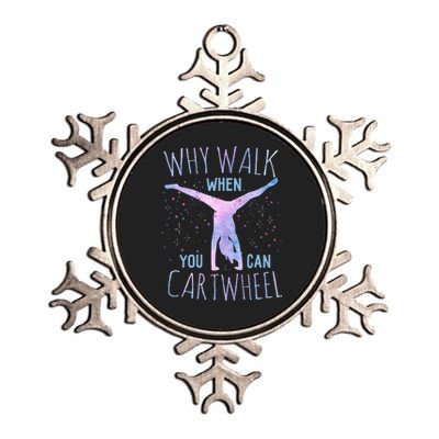 Cartwheel Gymnast Metallic Star Ornament