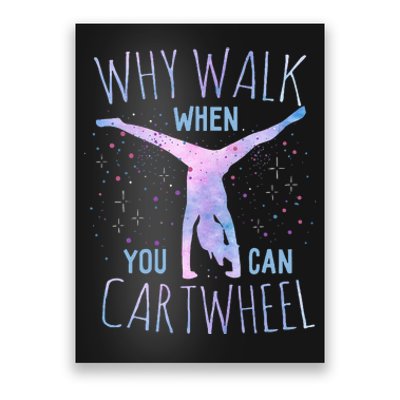 Cartwheel Gymnast Poster