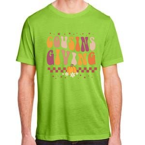 Cousins Giving Cute Pumpkin Cousin Crew Thanksgiving Family Gift Adult ChromaSoft Performance T-Shirt