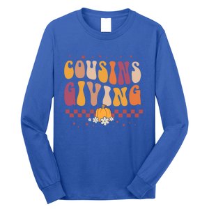 Cousins Giving Cute Pumpkin Cousin Crew Thanksgiving Family Gift Long Sleeve Shirt