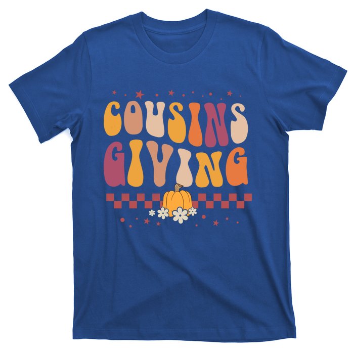 Cousins Giving Cute Pumpkin Cousin Crew Thanksgiving Family Gift T-Shirt