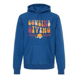 Cousins Giving Cute Pumpkin Cousin Crew Thanksgiving Family Gift Premium Hoodie