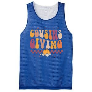 Cousins Giving Cute Pumpkin Cousin Crew Thanksgiving Family Gift Mesh Reversible Basketball Jersey Tank