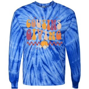 Cousins Giving Cute Pumpkin Cousin Crew Thanksgiving Family Gift Tie-Dye Long Sleeve Shirt