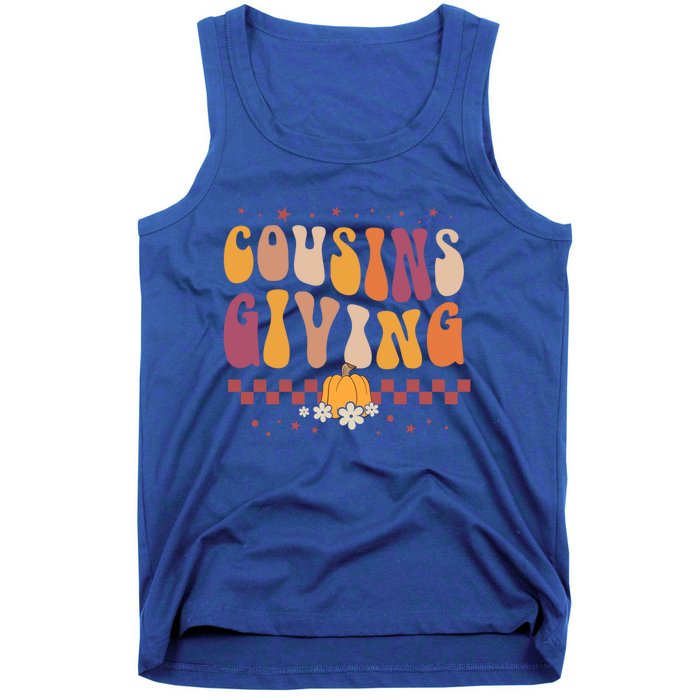 Cousins Giving Cute Pumpkin Cousin Crew Thanksgiving Family Gift Tank Top