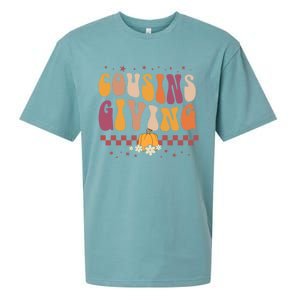 Cousins Giving Cute Pumpkin Cousin Crew Thanksgiving Family Gift Sueded Cloud Jersey T-Shirt