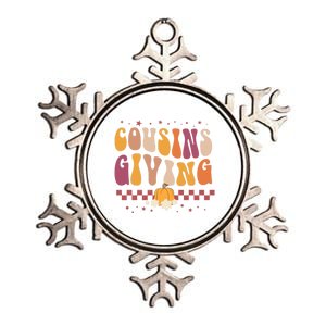 Cousins Giving Cute Pumpkin Cousin Crew Thanksgiving Family Gift Metallic Star Ornament