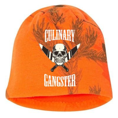 Culinary Gangster Chef Cook Kitchen Baker Food Preparation Funny Gift Kati - Camo Knit Beanie