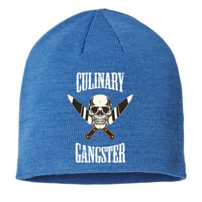 Culinary Gangster Chef Cook Kitchen Baker Food Preparation Funny Gift Sustainable Beanie