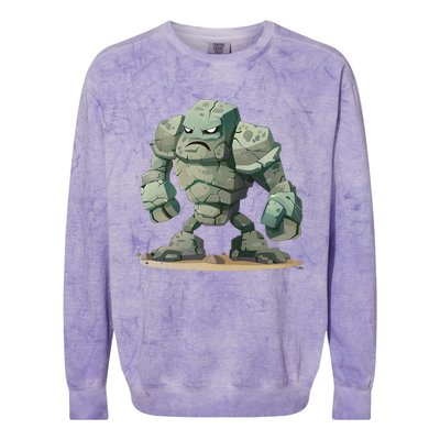 Cool Golem Costume Colorblast Crewneck Sweatshirt