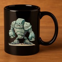 Cool Golem Costume 11oz C Handle Ceramic Mug