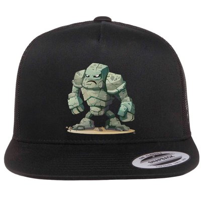 Cool Golem Costume Flatbill Hat