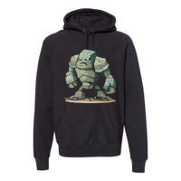 Cool Golem Costume Premium Hoodie