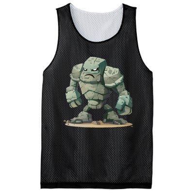 Cool Golem Costume Mesh Reversible Basketball Jersey Tank