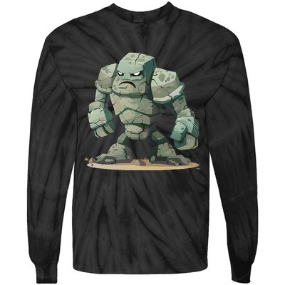 Cool Golem Costume Tie-Dye Long Sleeve Shirt