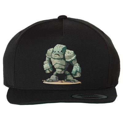 Cool Golem Costume Wool Snapback Cap