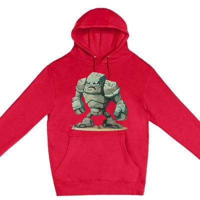 Cool Golem Costume Premium Pullover Hoodie