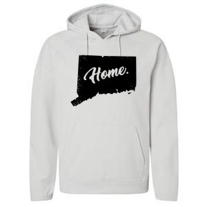 Connecticut Gifts Connecticut Home State Of Conn Pride Performance Fleece Hoodie