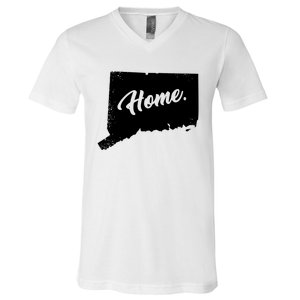 Connecticut Gifts Connecticut Home State Of Conn Pride V-Neck T-Shirt