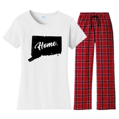 Connecticut Gifts Connecticut Home State Of Conn Pride Women's Flannel Pajama Set