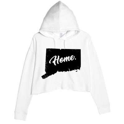 Connecticut Gifts Connecticut Home State Of Conn Pride Crop Fleece Hoodie