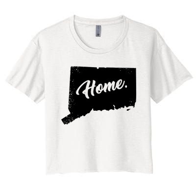 Connecticut Gifts Connecticut Home State Of Conn Pride Women's Crop Top Tee