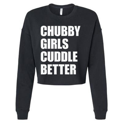 Chubby Girl Cuddle Better Cropped Pullover Crew