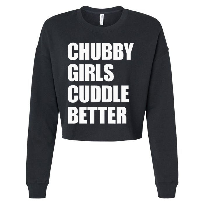 Chubby Girl Cuddle Better Cropped Pullover Crew