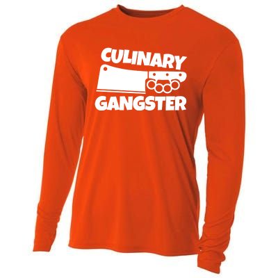 Culinary Gangster Chef Gift Cooling Performance Long Sleeve Crew