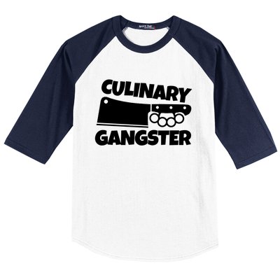 Culinary Gangster Chef Gift Baseball Sleeve Shirt