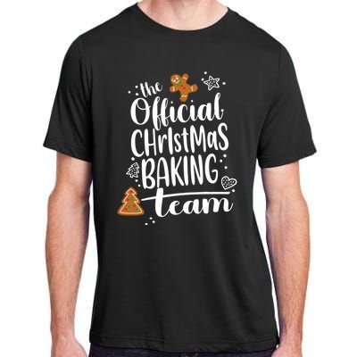 Christmas Gingerbread Cookie Baking Team Crew Gift Adult ChromaSoft Performance T-Shirt