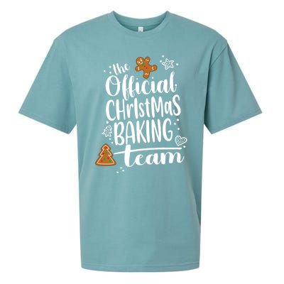 Christmas Gingerbread Cookie Baking Team Crew Gift Sueded Cloud Jersey T-Shirt