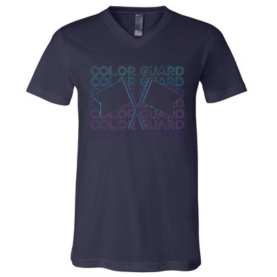 Color Guard Colour Guard Retro V-Neck T-Shirt