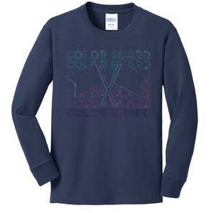 Color Guard Colour Guard Retro Kids Long Sleeve Shirt