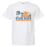 Cali Girl California Beach Summer Vacation Vintage 70s Retro Garment-Dyed Heavyweight T-Shirt