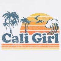 Cali Girl California Beach Summer Vacation Vintage 70s Retro Doggie Tank
