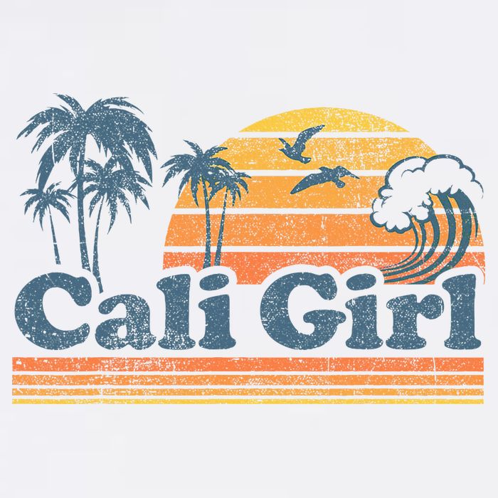 Cali Girl California Beach Summer Vacation Vintage 70s Retro Doggie Tank