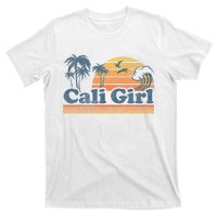 Cali Girl California Beach Summer Vacation Vintage 70s Retro T-Shirt