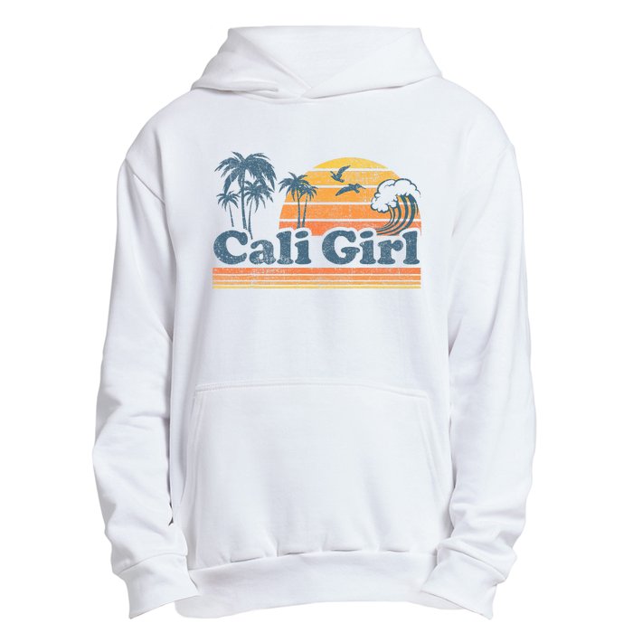 Cali Girl California Beach Summer Vacation Vintage 70s Retro Urban Pullover Hoodie