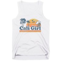 Cali Girl California Beach Summer Vacation Vintage 70s Retro Tank Top