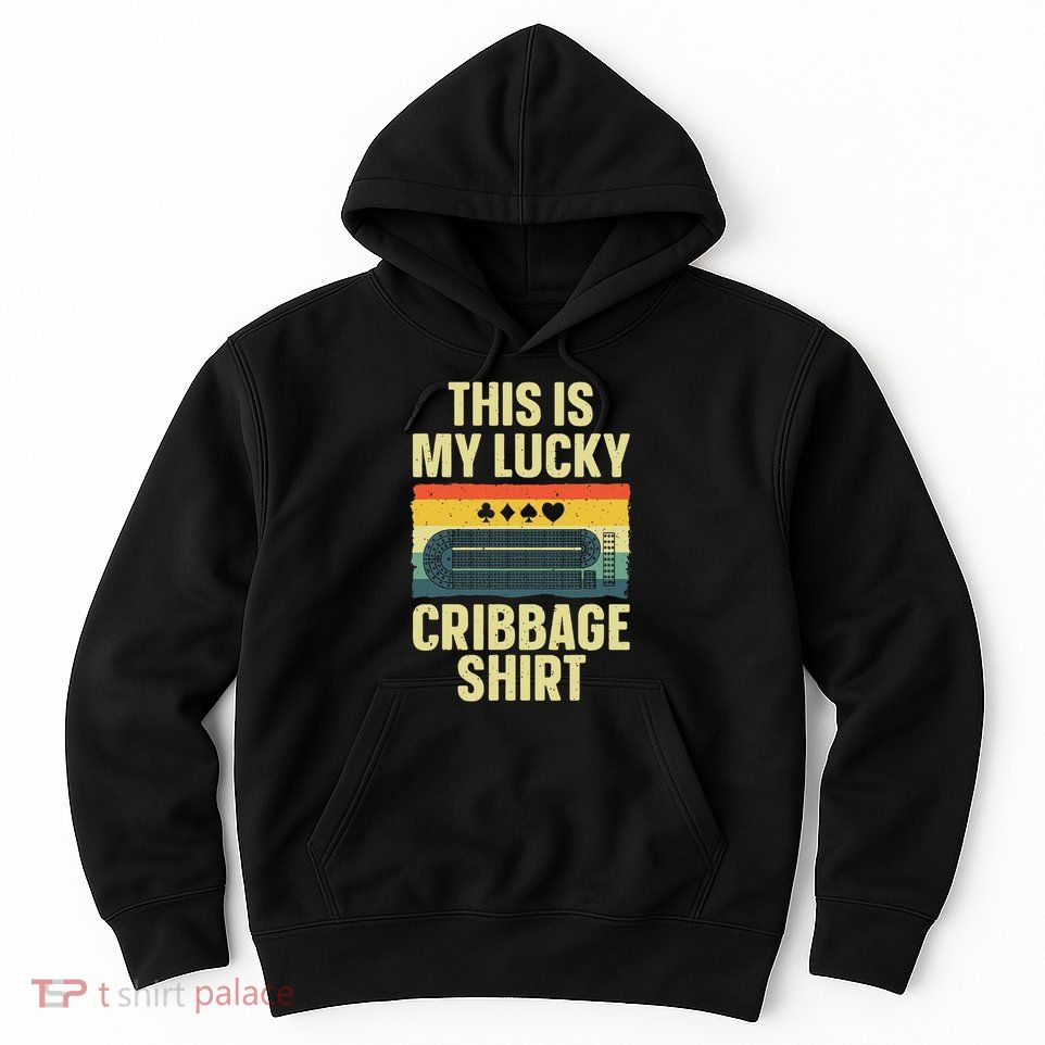 Cribbage Gift Cribbage Board Accessories & Stuff Adult Black Short Hoodie