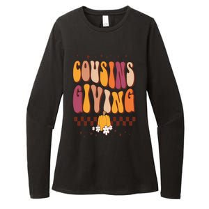 Cousins Giving Cute Pumpkin Cousin Crew Thanksgiving Family Womens CVC Long Sleeve Shirt