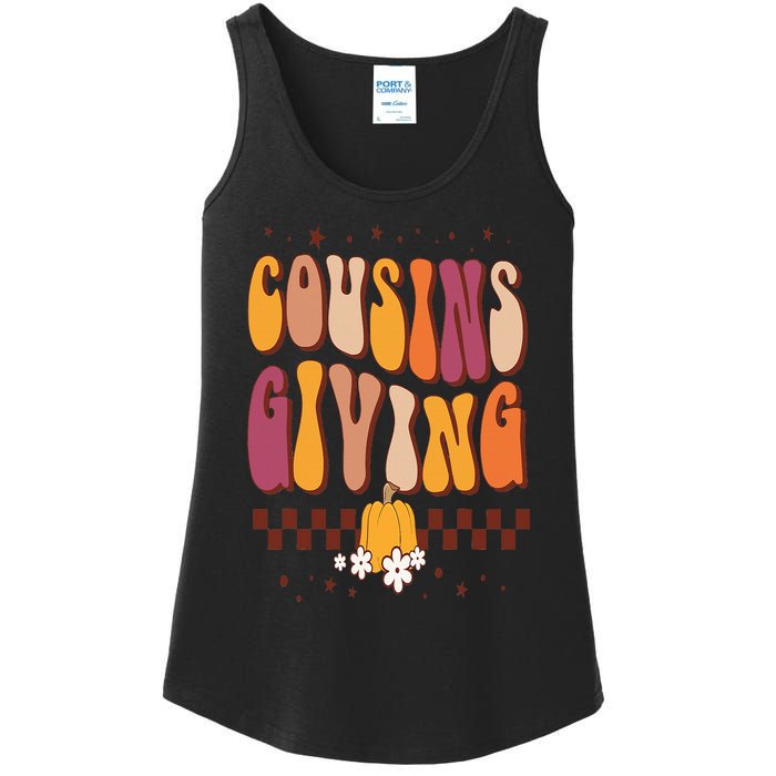 Cousins Giving Cute Pumpkin Cousin Crew Thanksgiving Family Ladies Essential Tank