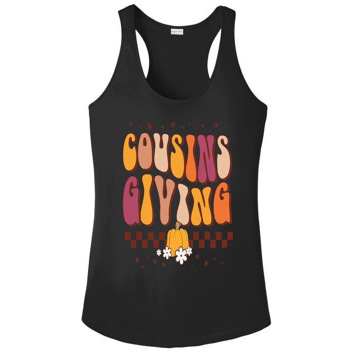 Cousins Giving Cute Pumpkin Cousin Crew Thanksgiving Family Ladies PosiCharge Competitor Racerback Tank