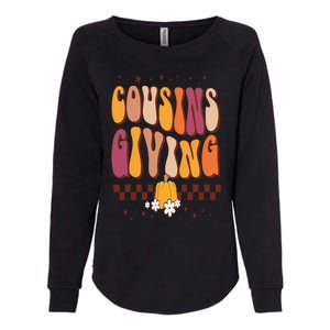 Cousins Giving Cute Pumpkin Cousin Crew Thanksgiving Family Womens California Wash Sweatshirt