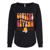 Cousins Giving Cute Pumpkin Cousin Crew Thanksgiving Family Womens California Wash Sweatshirt