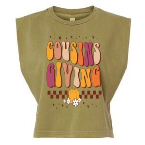 Cousins Giving Cute Pumpkin Cousin Crew Thanksgiving Family Garment-Dyed Women's Muscle Tee