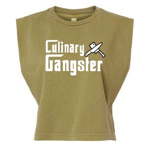 Culinary Gangster Cool Chef Cutlery Gift Hooded Gift Garment-Dyed Women's Muscle Tee