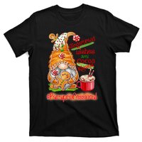 Christmas Gnome Cookies Paraprofessional Coffee Latte Xmas T-Shirt